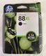 HP 88XL Black Ink Cartridge C9396AN - New Factory Sealed 2014/Read