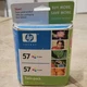 Genuine HP 57 Twin Pack Tri Color Inkjet Cartridges C6657AN Expiated 02/2009