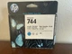 Genuine OEM HP 744 Photo Black/Cyan DesignJet Printhead, F9J86A NEW SEALED 2022
