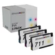 3PK CZ130A CZ131A CZ132A for HP 711 COLOR Toner Cartridges DesignJet T120 T520
