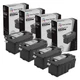 LD Compatible Dell 593-BBJX / DPV4T Black Toner Cartridge 4-Pack for E525w