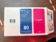 HP 80 Magenta Ink Cartridge C4847A 350ml DesignJet 1000 Series Unused - open box