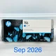Genuine HP DesignJet 766 CYAN Ink Cartridge P2V89A Date: Sep 2026 SEALED