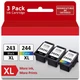 PG243XL CL244XL BlackColor Ink for Canon Pixma MG2450 MG2520 MG2522 MG3020 MX495