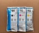 Genuine HP 90 Black Magenta Yellow Printhead Cleaner For DesignJe 4020ps 4500mfp