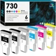 730 Ink Cartridge 300ml P2V68A P2V69A P2V70A P2V71A P2V72A P2V73A for HP 730XL