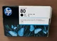 HP #80 Designjet C4871A Black 350ml Ink Cartridge Genuine New Open Box