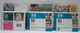 LOT OF 3 HP 10 Ink Cartridge Cyan C4841A, Yellow C4842A, Magenta C4843A