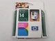 HP 14 Black & Tri-Color Ink Cartridges OEM Sealed Expired 2004